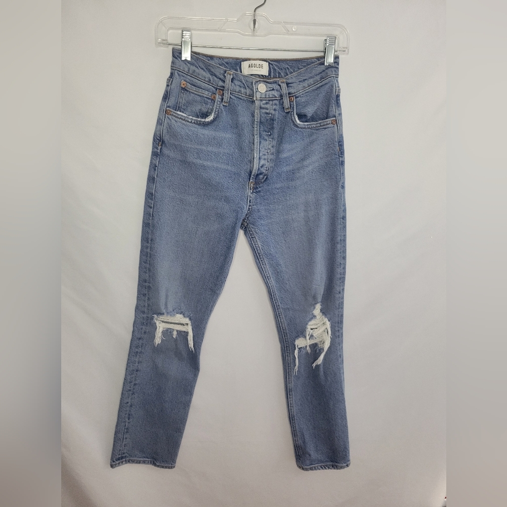 AGOLDE Women's Size 24  Skinny Jeans Length 24 Inches Button Fly